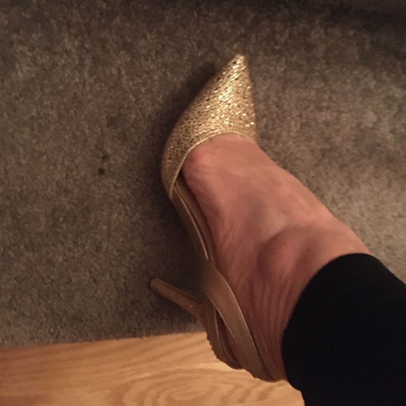 Majesty Nude/Rose color Sparkle Heels - Picture 7 of 8